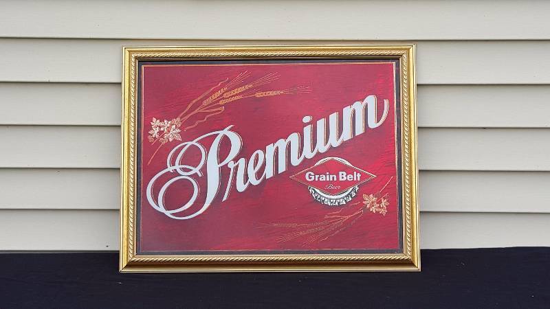 lot 26 image: Grain Belt Premium Advertising Sign