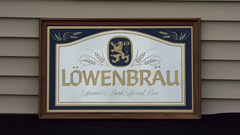 lot 27 image: Lowenbrau Beer Advertising Sign