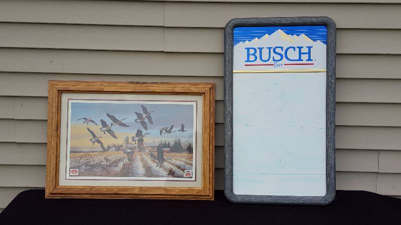 lot 29 image: Busch Dry Erase Board & Schmidt 1988 Heritage Series Print