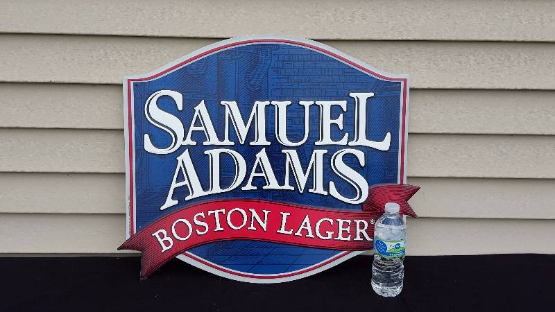lot 39 image: Samuel Adams Metal Advertising Sign