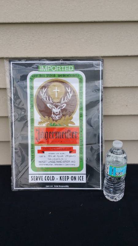 lot 53 image: Jagermeister Metal Advertising Sign