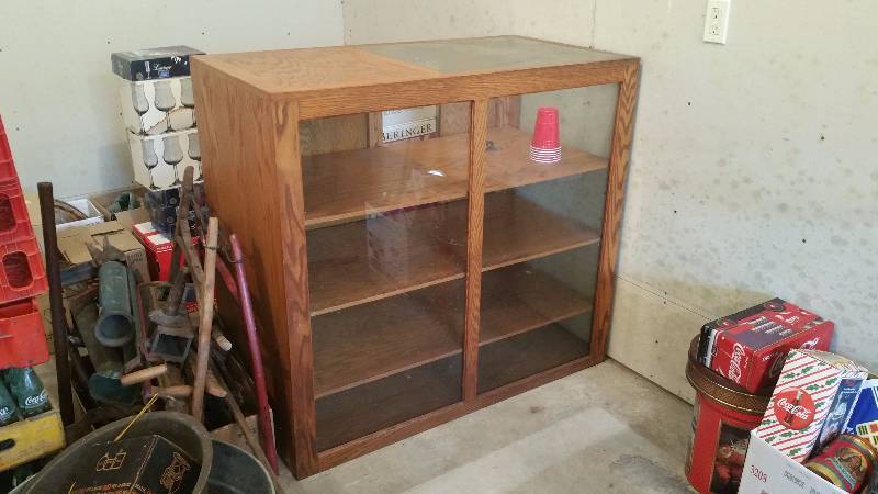 lot 80 image: Oak Store Display Case