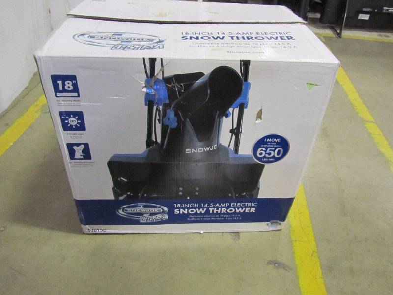 lot 3 image: Snow Joe 18 in. 14.5 Amp Electric Snow Blower