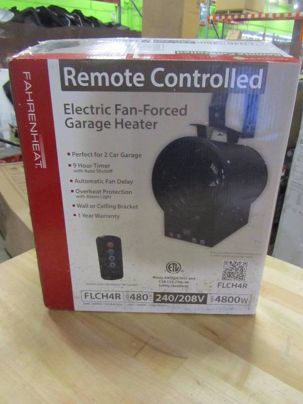 lot 16 image: Fahrenheat 4,800-Watt 240-Volt Garage Heater with Remote Control