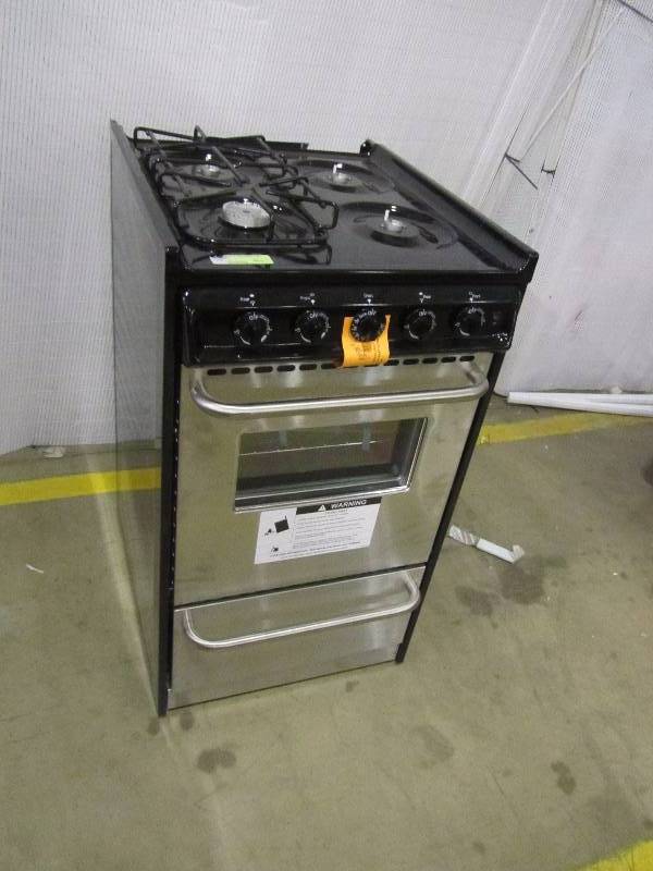 lot 21 image: Summit Appliance 20 in. 2.46 cu. ft. Gas Range in Stainless Steel