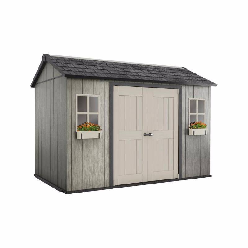 lot 46 image: Keter My Shed 11 ft. x 7.5 ft. Fully Customizable Storage Shed