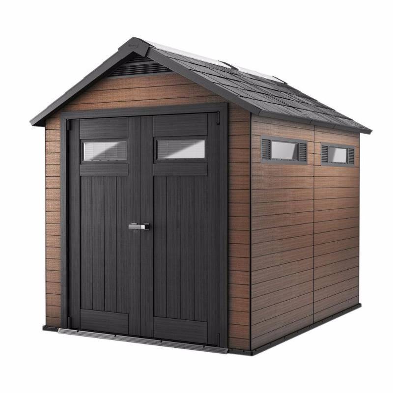 lot 47 image: Keter Fusion 7.5 ft. x 9 ft. Wood and Plastic Composite Shed