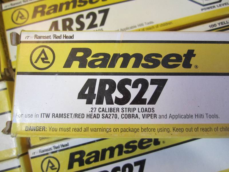 lot 18 image: Lot of 11 Boxes of 100 Ramset Yello...
