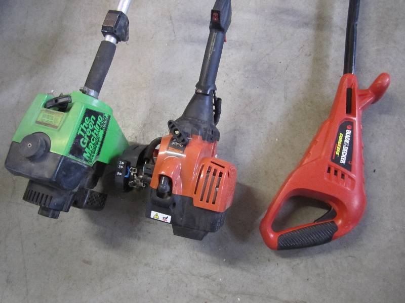 lot 65 image: Lot of 3 Weed Whips Remington Green...