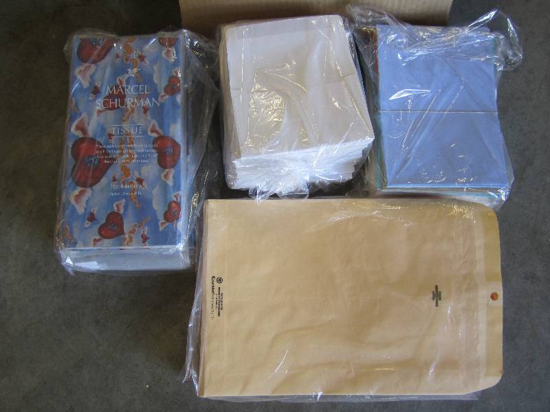 lot 142 image: Lot of many packs of Tissue Paper a...
