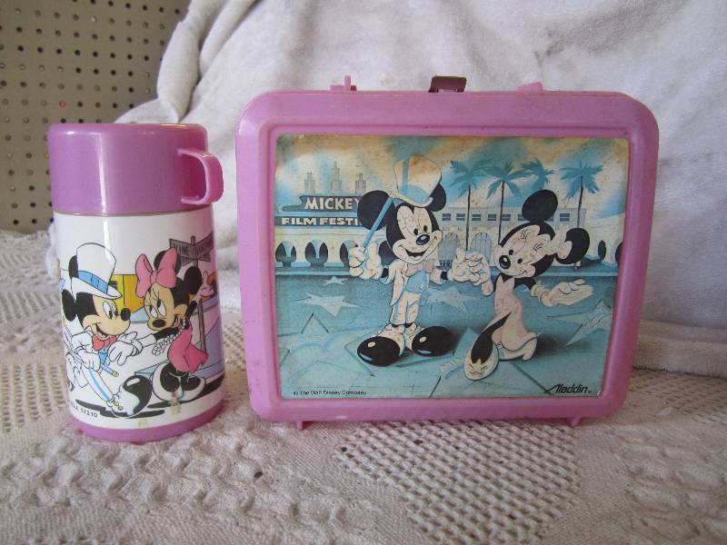lot 159 image: Mickey & Minnie Mouse Lunch Box wit...