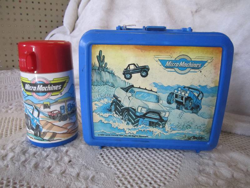 lot 160 image: Micro Machines Lunch Box with Therm...