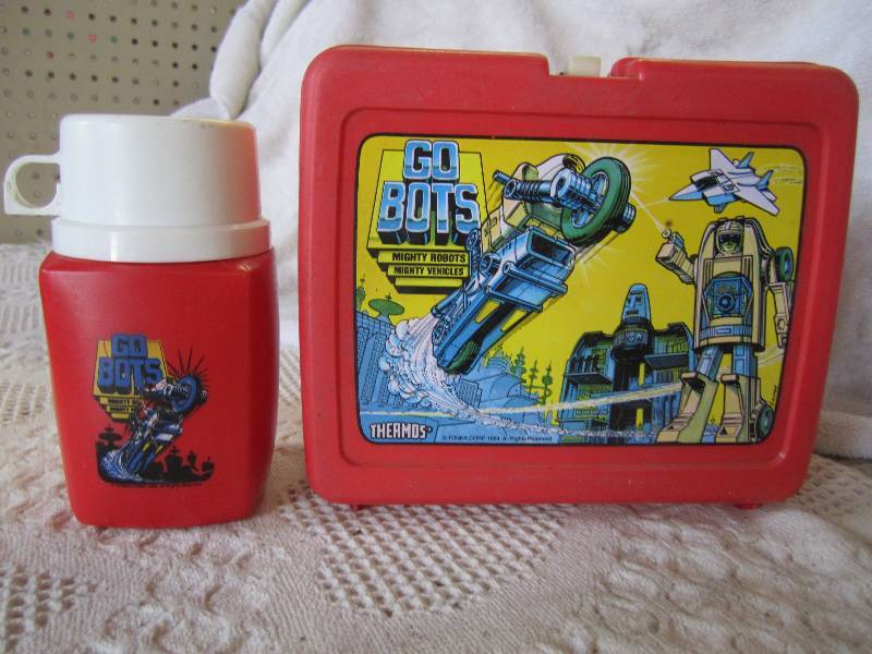 lot 164 image: Go Bots Lunch Box with Thermos. The...