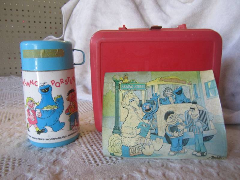lot 169 image: Sesame Street Lunch Box with Thermo...