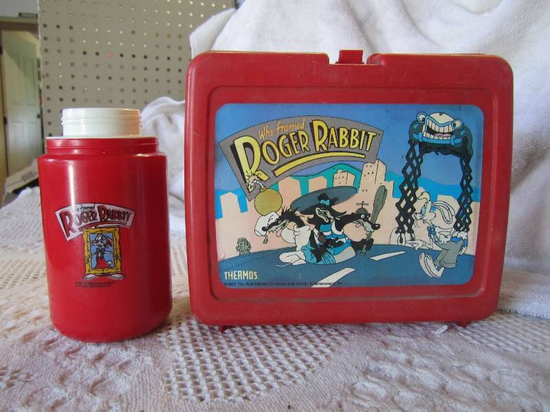 lot 170 image: Roger Rabbit Lunch Box with Thermos...