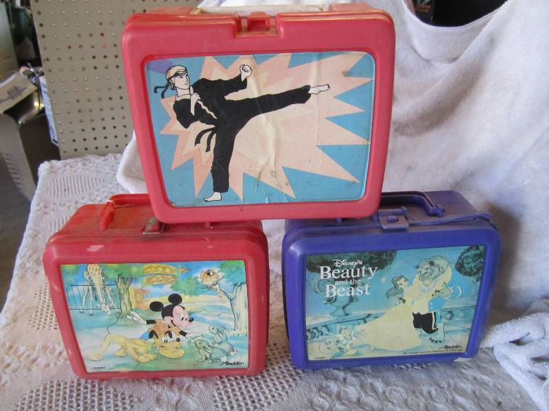 lot 180 image: Lot of 3 Lunch Boxes. No Thermos. A...