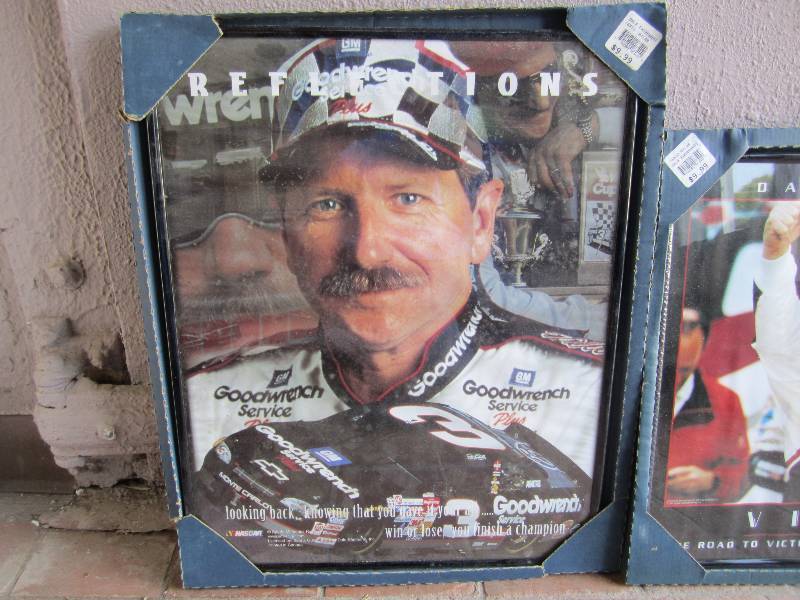 lot 191 image: Lot of 2 Dale Earnhardt Framed Post...