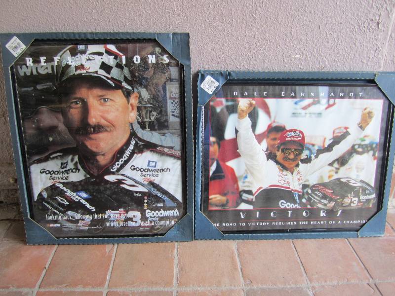 lot 193 image: Lot of 2 Dale Earnhardt Framed Post...