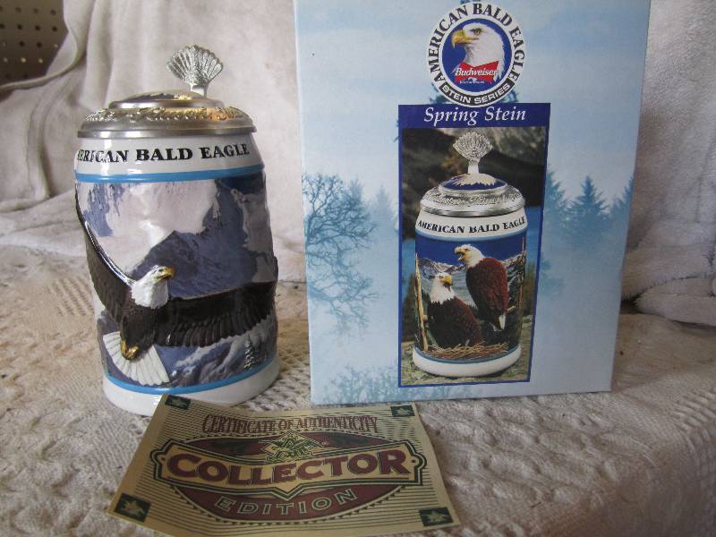 lot 218 image: American Bald Eagle Stein Series Sp...