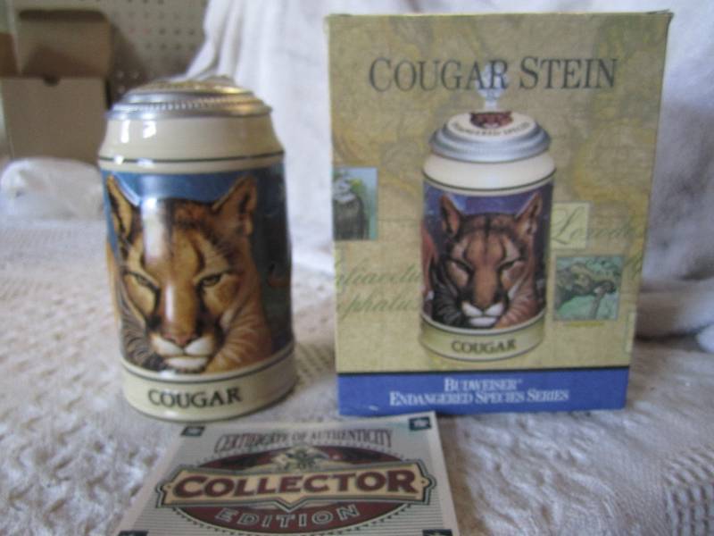 lot 228 image: Cougar Stein Endangered Species Ser...