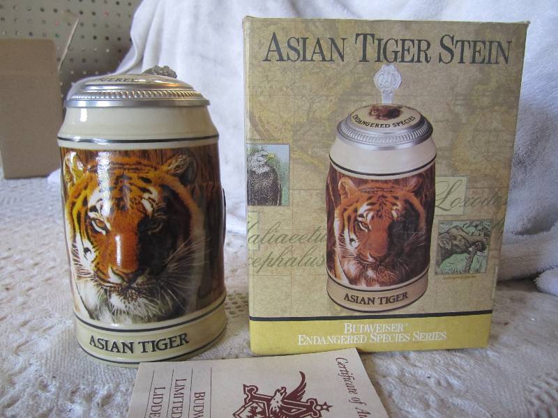 lot 229 image: Asian Tiger Stein Endangered Specie...