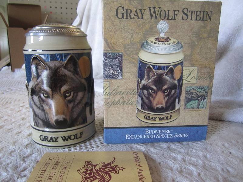 lot 232 image: Gray Wolf Stein Endangered Species ...
