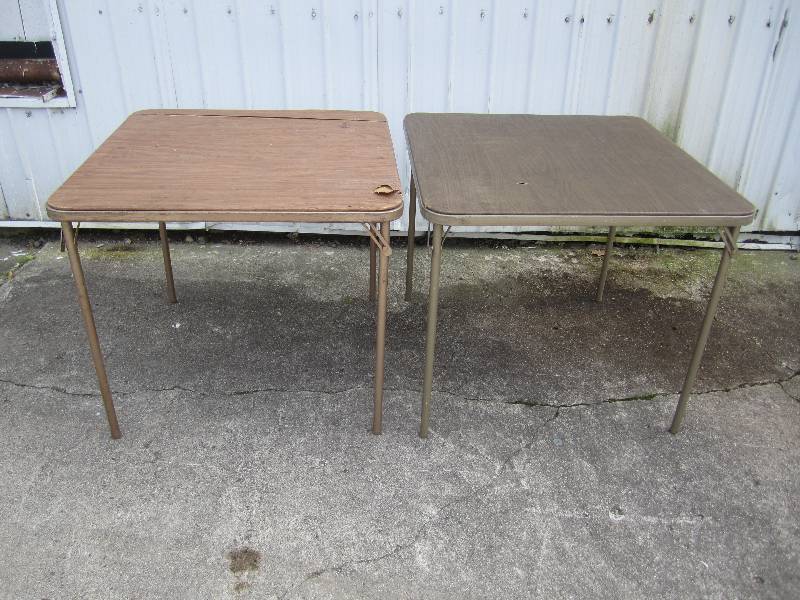 lot 246 image: Lot of 2 Folding Tables. Both about...
