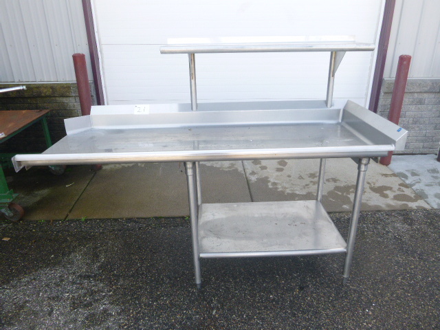 lot 21 image: Stainless Steel Table with Shelf