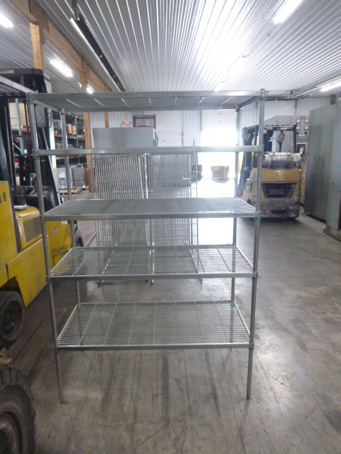 lot 27 image: 5 Tier Wire Shelving