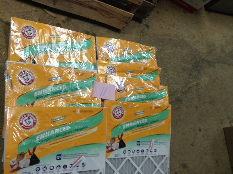 lot 11 image: Lot of 6 Arm & Hammer 20 x 20 x 1 Pet Fresh Pet Protection Air Filter