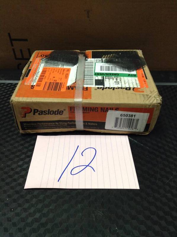 lot 12 image: Collated Framing Nails Paslode Nails 2 in. x 0.113 New