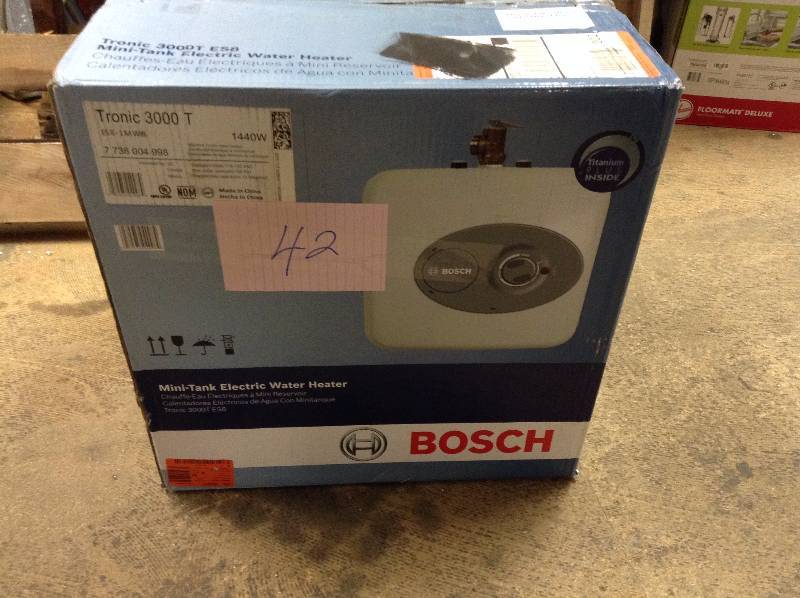lot 42 image: Bosch Tronic 3000T Point of ue Electric Mini Tank Water Heater
