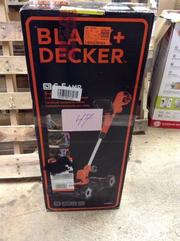 lot 47 image: BLACKDECKER MTE912 6.5-Amp Electric 3-in-1 Trimmer