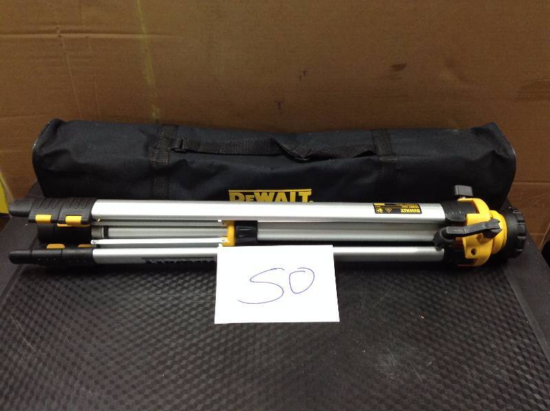 lot 50 image: Dewalt DW0881 Tripod supports any laser with 14 Thread