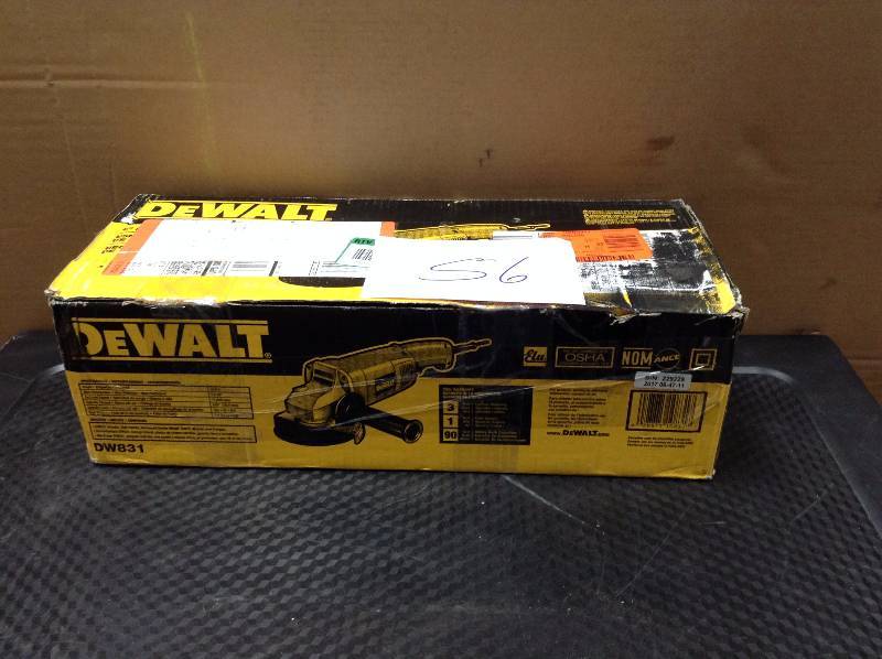 lot 56 image: DW831 5 Medium Angle Grinder  in like new condition
