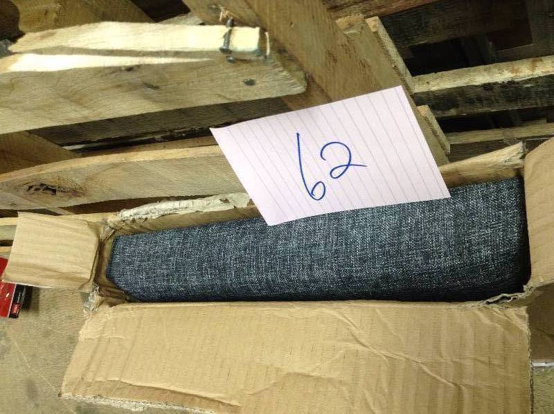lot 62 image: Foldable Storage BenchOttman Chacoal Grey model WEB284