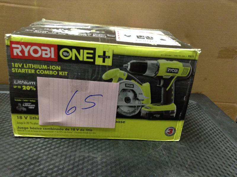 lot 65 image: Ryobi Starter Kit Drill