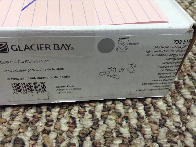 lot 70 image: Glacier Bay Pull Out Kitchen Faucet