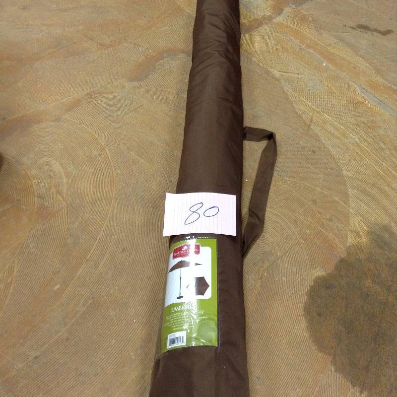 lot 80 image: Patio Umbrella Brown