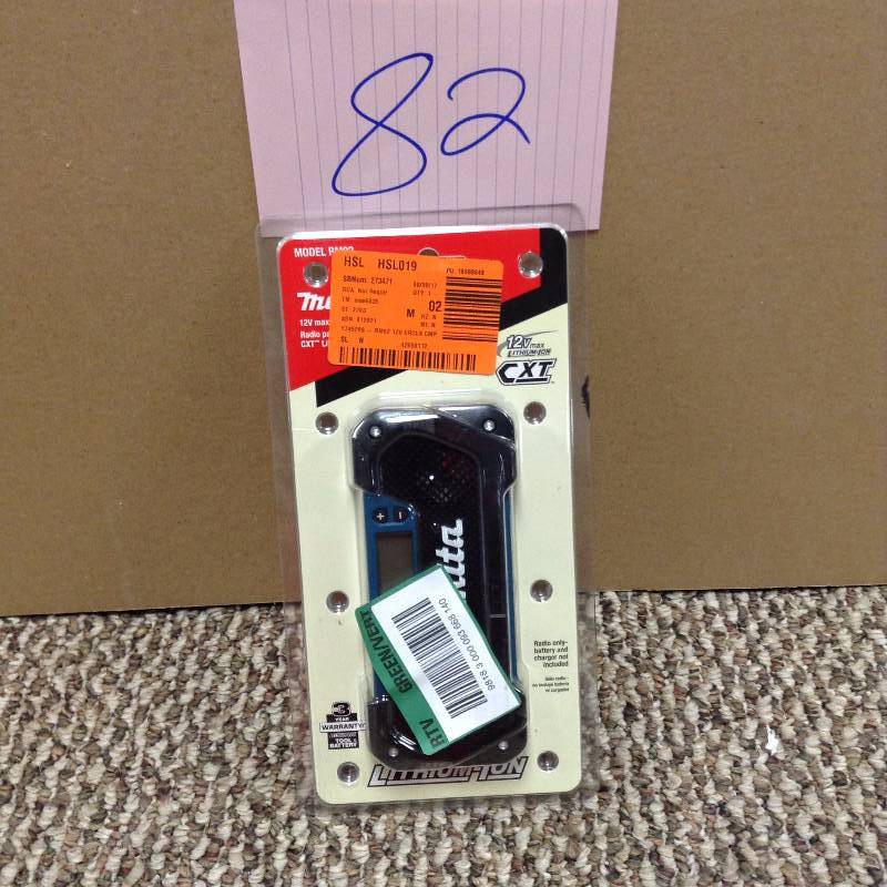 lot 82 image: Makita 12v CXT Radio Tool Only New