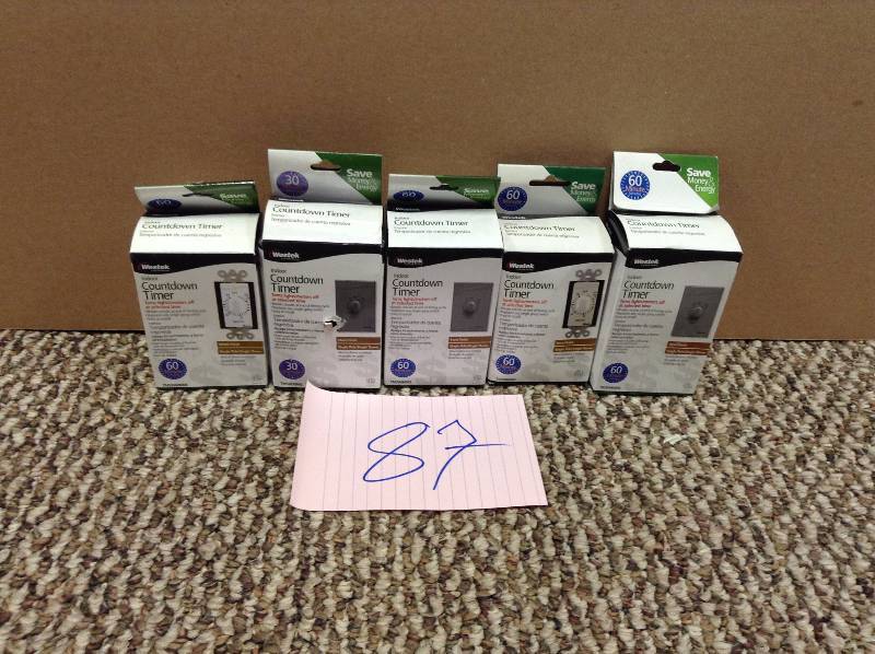 lot 87 image: Lot of 4 Countdown Timers assorted