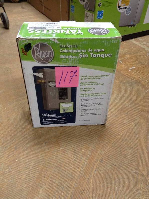 lot 117 image: Rheem EcoSense Water Heater tankless RETE7