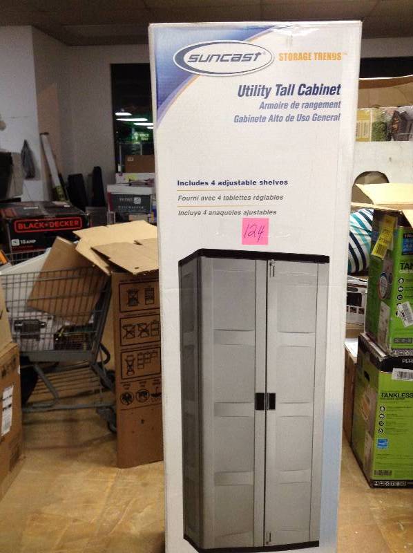 lot 124 image: Suncast Utility Tall Cabinet