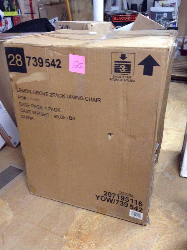 lot 125 image: Lemon Grove 2 Pack Dining Chair New
