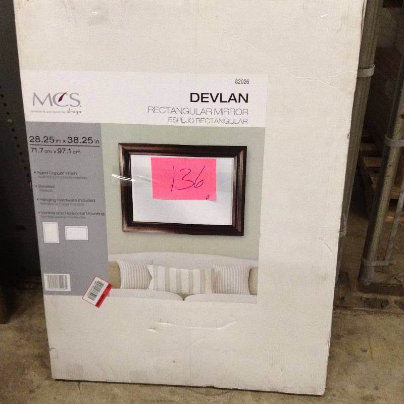 lot 136 image: Devlan Rectangular Mirror