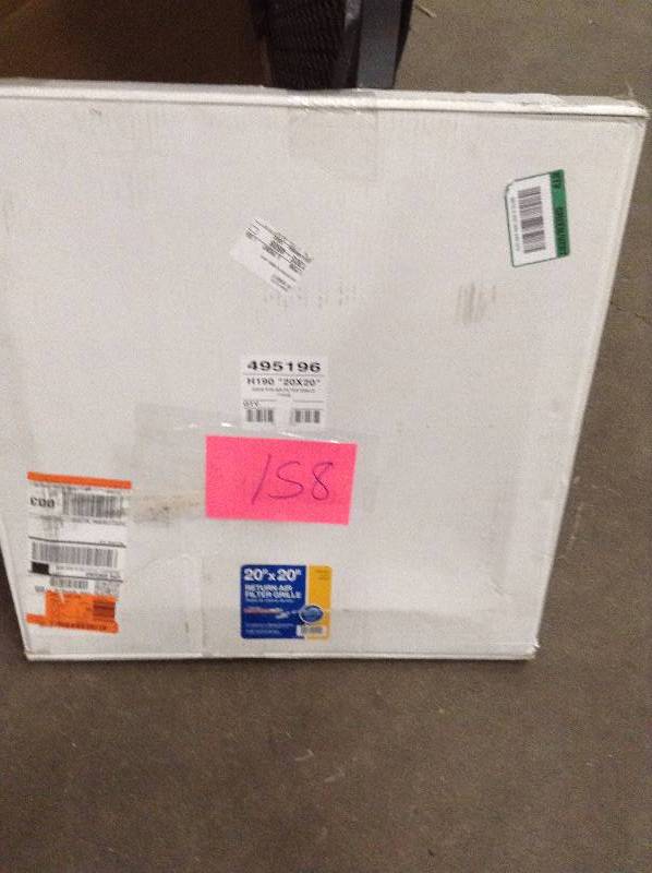lot 158 image: 20 x 20 Return Grill New