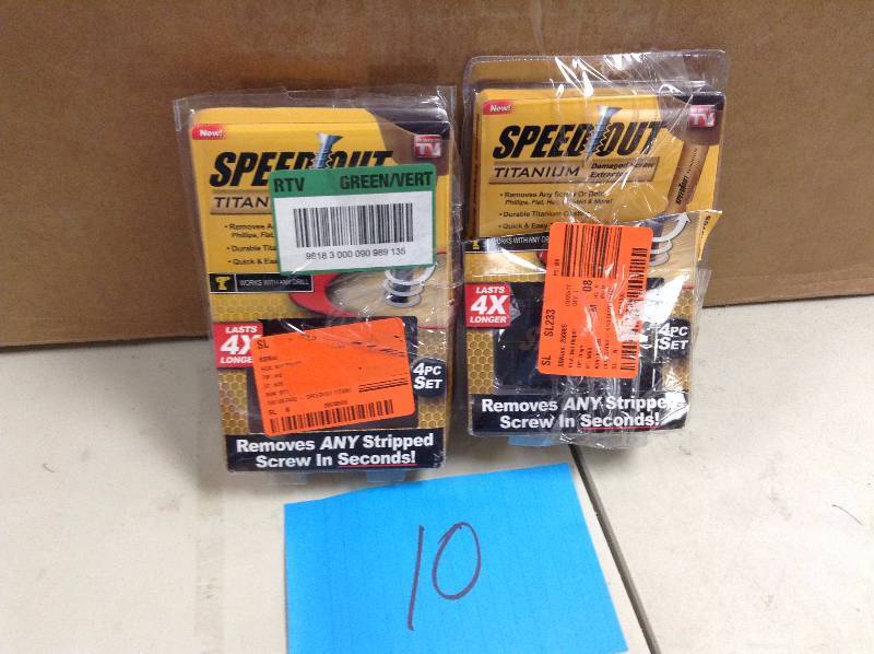 lot 10 image: Speed out bits - 7 pcs