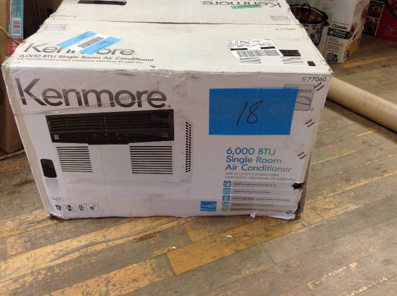 lot 18 image: Kenmore 6000 BTU Single Room Air Conditioner