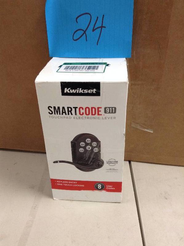 lot 24 image: Kwikset SmartCode Door Entry model 39110-009