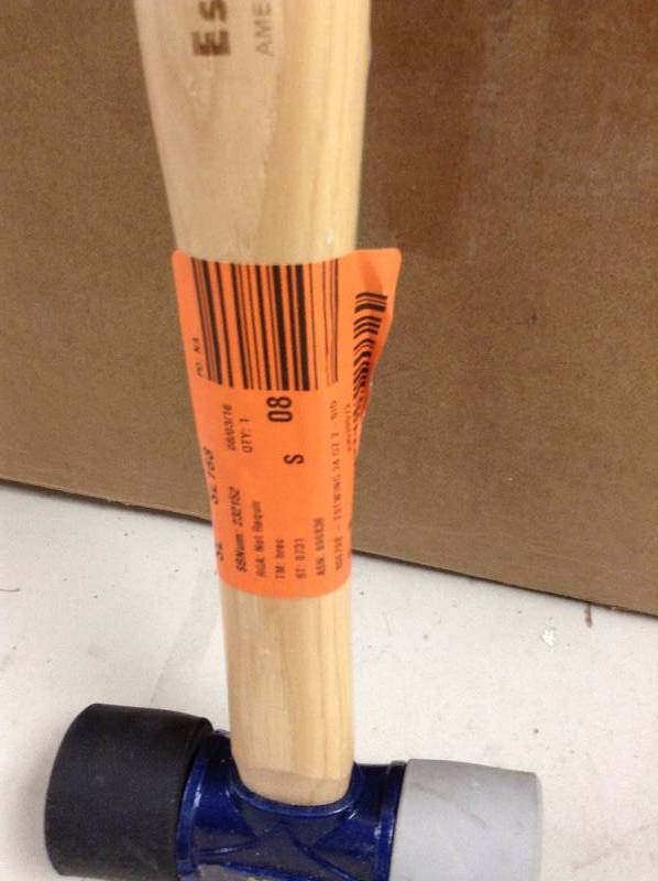 lot 32 image: Eastwing 24 oz. Double-Face Soft Hammer